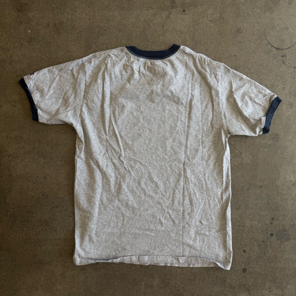 Champion Heather Gray Ringer Tee M - Picture 3 of 4